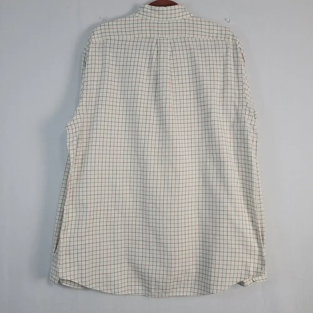 Ralph Lauren Custom Fit Long Sleeve Button-down Shirt size XL White Multi Pony